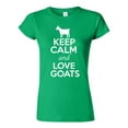 thumbnail image 1 of Junior Keep Calm And Love Goat Animal Lover T-Shirt Tee, 1 of 2