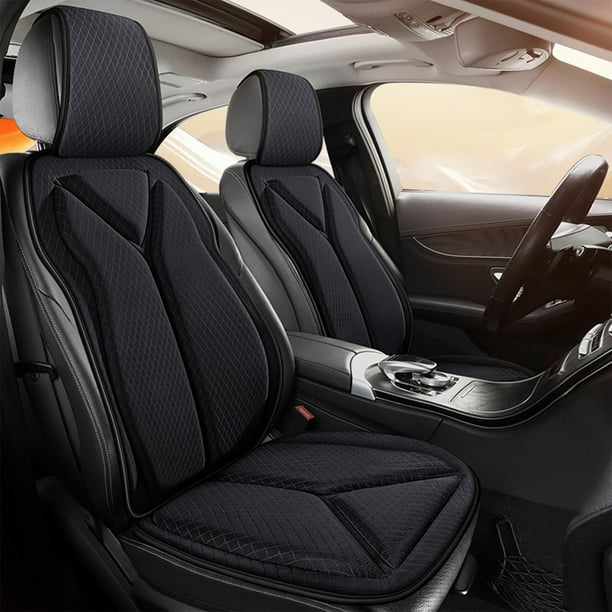 Cojín y respaldo para asiento de coche con ventilación 3D | Refrescante en verano y comodidad en cualquier estación | Malla transpirable y esponja | Soporte ergonómico para conducir y la oficina