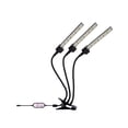 thumbnail image 1 of Tri Head Plant Grow Light 5 Engranajes Regulables Plant Grow Light 360 Grados Ajustable Led Grow Light Con Clip Plant Grow Lamp Con Apagado Automático 4/8/12H Temporizador Para Plantas De Interior Moyic HA027250-01, 1 of 6