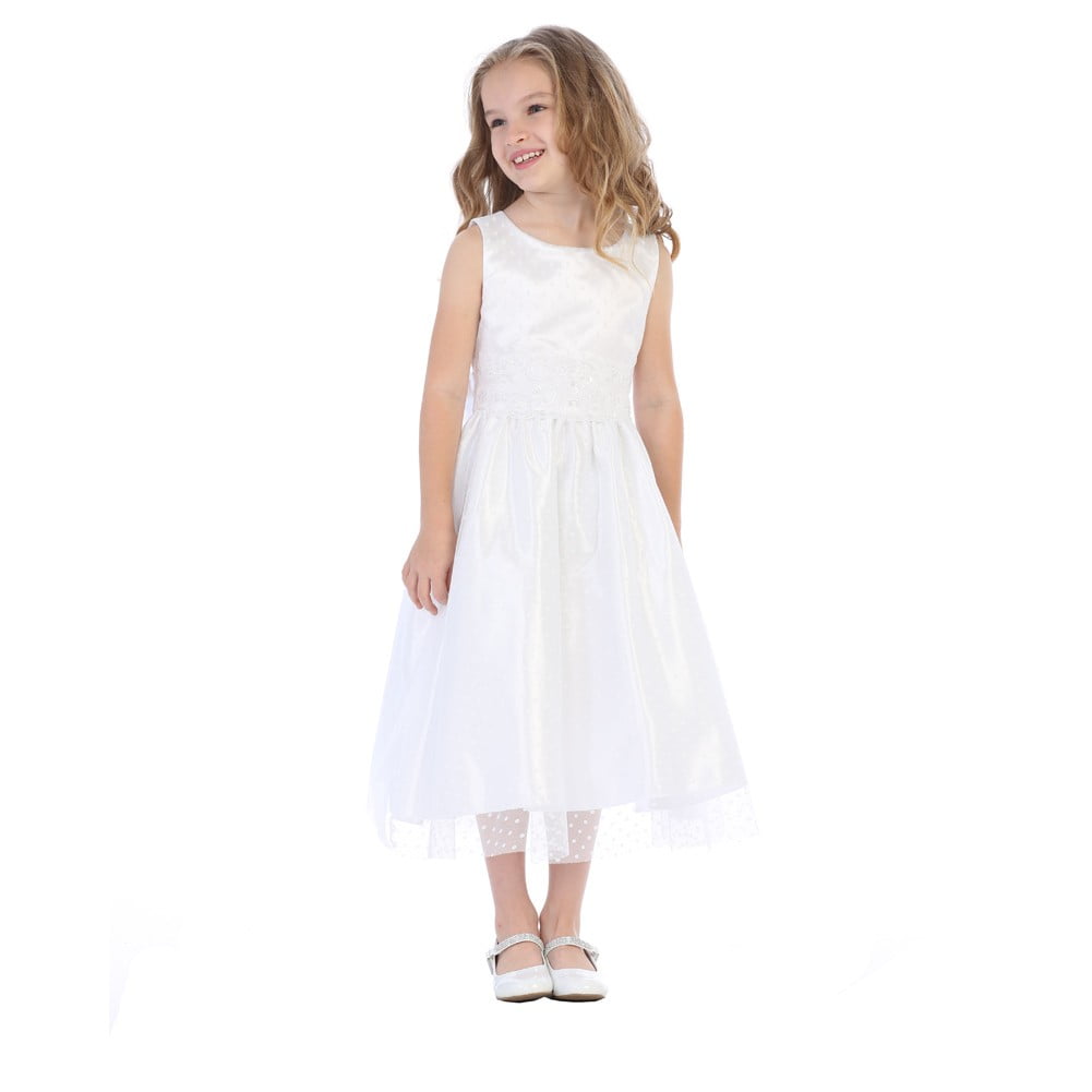 girls white holy communion dress
