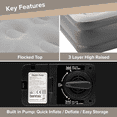 thumbnail image 4 of Inflatable Mattress Queen Air Mattress with Built-in Pump 18" Blow up Mattress Portable Air Bed for Home Guest Camping, 4 of 5