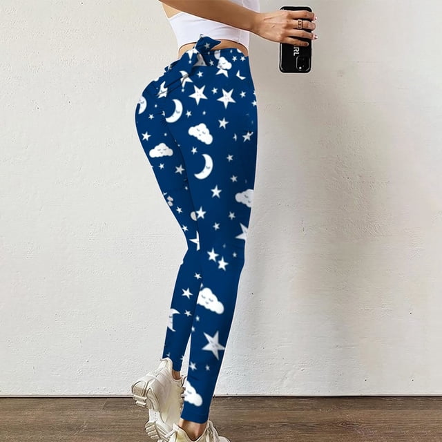 Puntoco Mujeres Moda Cintura Alta Deporte Fitness Arco No Posicionado Impresión Yoga Pantalones Puntoco Puntoco-6158