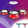 thumbnail image 1 of Fufafayo 2Pcs Little One Drum KitKidsMusical InstrumentToys, Beginner Jazz Drum Set With Stools, Mini 5 Drums Early Learning EducationalToys, Birthday Gifts For BoysGirls, 1 of 9