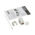 thumbnail image 4 of Eaton Tripp Lite Series Cat6a Prise Keystone RJ45 110 Styles, Blanc, TAA - insert Modulaire - Chat 6a - RJ-45 - Gris, Blanc - Conforme TAA, 4 of 7