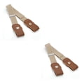 thumbnail image 3 of Qarigey Cinturones Sin hebilla Longitud ajustable Accesorios de ropa Cuero de imitación Combina fácilmente Cumpleaños Niños pequeños para Caqui 2Conjunto, 3 of 6