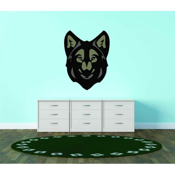 Custom Decals - Prices Reduced Bear Head Wild Forest Grizzly Animal Vinyl Wall Vinyl Peel And Stick Sticker Wall 40x40