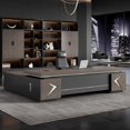 thumbnail image 2 of Aesthetic Ergonomic Office Desk Reception Corner Reception Modern Office Desk Computer Mesa De Escritorio Office Furnitures My Lux Decor Round, 2 of 14