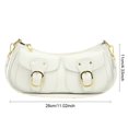 thumbnail image 3 of Sac à Main pour Femmes Grande Capacité PU Simple Sac à Main de Ville (Blanc), 3 of 8