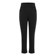 thumbnail image 5 of Women's High Waisted Stretchy Ankle Pants, Straight Leg Pull on Yoga Work Trousers with Pockets, Casual Daily Wear or Office, Breathable and Comfortable Black XXXL, 5 of 10