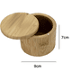 thumbnail image 2 of Salero Totally Bamboo, caja de almacenamiento de bambú con tapa giratoria magnética, sal grabada en la tapa, 2 of 5