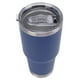 thumbnail image 4 of Botella aislada al vacío Taza térmica de acero inoxidable Taza de café Doble pared con tapa para viajesAzul, 4 of 14