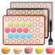 thumbnail image 1 of 3 PCS Antiadherente Tapete de Silicona Hornear para Macaron, Tapete para Hornear, con Cepillo, Reutilizable, Resistente ai Calor, Sin BPA, para Pastelería Pizza Pan Pastel Galleta(42 x 29.5CM), 1 of 4