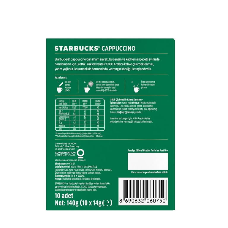 Starbucks Caffe Mocha Coffee Mix, 100% Arabica Beans, Cocoa Notes