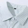 thumbnail image 4 of Ashirexll Mens Shirts Casual, Mens Button up Shirts Short Sleeve, Casual Versatile Striped Tops Summer Shirts with Pockets Button Up Shirts, 4 of 7
