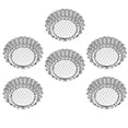thumbnail image 4 of 6Pcs Egg Tart Molds Stainless Steel Cake Reusable Baking Molds (Assorted Color), 4 of 6