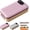 Pink, variant on Portable Electric Lunch Box with Self-Heating, Rechargeable Cordless 900ML Stainless Steel Food Warmer with Temperature Display, Leakproof for Work, Office, Travel, Camping (Pink)