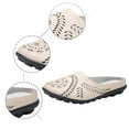 thumbnail image 5 of Wovix Women'S Slipper -On Loafers Breathable Shoes Closed Toe Backless Slides Sandals Classic Footwear Work Daily Wear Beige 37, 5 of 9