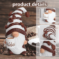 thumbnail image 4 of FDEEOM Gift Boutique Coffee Gnomes Figurines Decor Set of  Resin Swedish Elf Dwarf Table Top Decorative for Home Kitchen Coffee Station Bar Tiered Tray Centerpiece（2Pcs）, 4 of 10