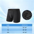 thumbnail image 6 of FreeYoka Men's Boxer Briefs, 3‑Pack Viscose Derived from Bamboo Soft Stretch Moisture‑Wicking Daily Wear Underwear, 6 of 6
