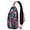 Ocean Sunset wi, variant on Ocean Sunset with Palm Trees Sling Bag, Lightweight Crossbody Daypack with Tropical Landscape Design, Perfect for Summer Travel and Commuting