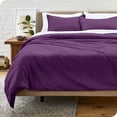 thumbnail image 2 of Bare Home Microfiber Duvet Cover & Sham Set, King, Plum, 3-Pieces, 2 of 7