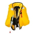 thumbnail image 5 of Lifesaving Adult Life Jacket with Whistle - Manual Version Inflatable Lifejacket Life Vest PFD for Boating Fishing Kayaking Canoeing Sailing Paddle Boarding SUP Water Ski Light Weight Adjustable Size, 5 of 7