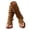 Brown, variant on Women's Clip Toe Flip Flops Western Slouchy Knee High Open Toe Boots Comfortable Suede Low Wedge Walking Sandals Pink,8
