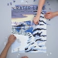 thumbnail image 3 of Crater Lake National Park, Oregon, Winter Scene, Painterly Series (1000 Piece Puzzle, Size 19x27, Challenging Jigsaw Puzzle for Adults and Family, Made in USA), 3 of 4