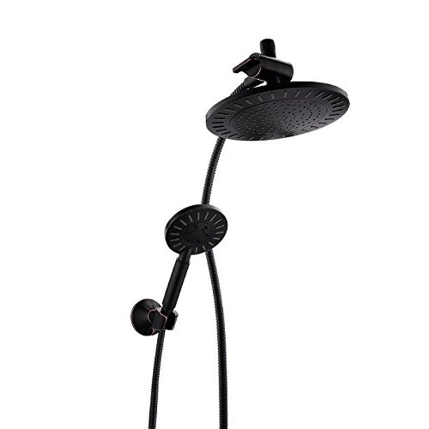 Bright Showers Rain Shower head with Handheld Combo Set Includes Wall