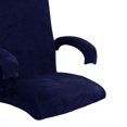 thumbnail image 5 of Velvet Swivel Computer Cover Slipcover Furniture Soft Dustproof Polyester Elastic Office Arm Cover for Computer , navy blue, 5 of 5