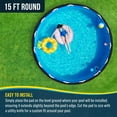 thumbnail image 3 of U.S. Pool Supply Ground Shield 15' Round Heavy Duty Pool Liner Pad for Above Ground Swimming Pools - Protects Pool Liner, Prevents Punctures, Weed Barrier, Eco-Friendly Fabric - Extends Liner Life, 3 of 4
