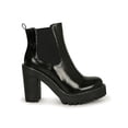 thumbnail image 2 of Liliana Lugged Platform Patent Chunky Heel Bootie 20294, 2 of 6
