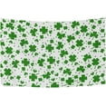 thumbnail image 4 of Coolnut St. Patrick's Day Clover Tapestry Washable Polyester Art Wall Hanging Blanket for Living Room Bedroom Dorm Party, 60 x 51 Inch Home Decor Gifts, 4 of 7