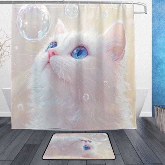 BZSMCE Shower Curtain and Bath Accessory Set,Whimsical Wonder Pattern