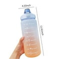 thumbnail image 3 of Labymos Bouteille d'Eau 2L avec Marqueur et Paille Grande Capacité avec Poignée Réutilisable, 3 of 8