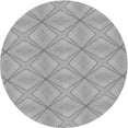 thumbnail image 1 of Ahgly Company Indoor Round Patterned Battleship Gray Area Rugs, 3' Round, 1 of 1