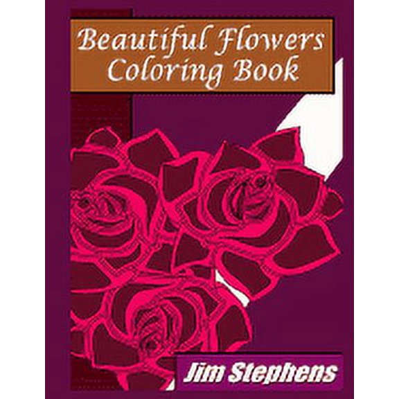 Beautiful Flowers Coloring Book (Paperback)