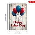 thumbnail image 2 of 1pc Metal Wall Sign, 8x12 Inches, Vibrant Happy Labor Day Design with Colorful Balloons, Rustproof & UV Protected, Perfect for Home, Office, Party Decorations, Ideal for Outdoor and Indoor Use, 2 of 7