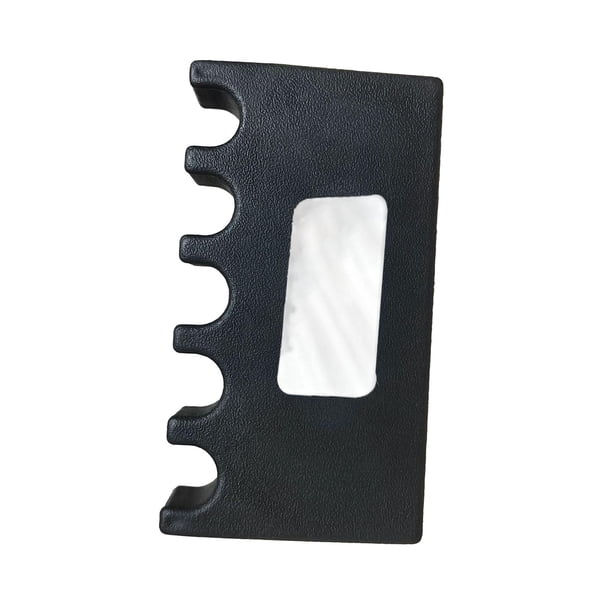Soporte para tacos de billar, multiusos, color negro, ideal para el borde de la mesa. 5 agujeros