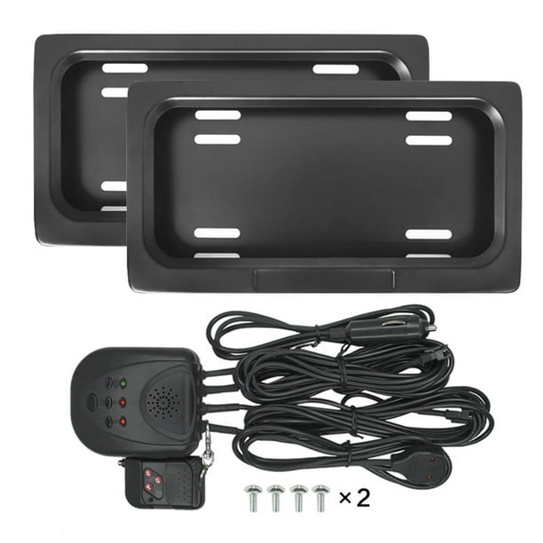 Isvgxsz Front Rear License Plate Bracket Holder for US Universal Car License Plate Frame Heavy Duty Premium Grade, Low Profile No Blocking Information, Rustproof, Rattle Proof & Weatherproof