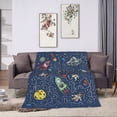 thumbnail image 7 of Cat Space Astronaut Blanket, Fluffy Soft Cozy Blanket Flannel Plush Microfiber Couch Throw, Bedding, 50"x40", 7 of 7