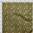 thumbnail image 4 of oneOone Cotton Cambric Dark Olive Green Fabric Florals Fabric For Sewing Printed Craft Fabric By The Yard 42 Inch Wide, 4 of 5