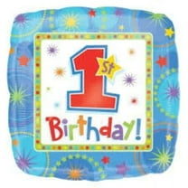 18" 1ST BIRTHDAY BOY STAR Balloon • Party Supplies Decorations Foil Mylar Balloon
