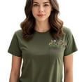 thumbnail image 3 of Mama Floral Embroidered Pocket T-Shirt, Embroidered Mama Floral Shirt for Women, Gift for Mom Mama Mother's Day Christmas, 3 of 7
