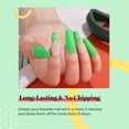 thumbnail image 3 of Esmalte de uñas en gel con forma de escarabajos, verde neón, 15 ml, remojo con rayos UV/LED, 3 of 9