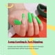 thumbnail image 3 of Esmalte de uñas en gel con forma de escarabajos, verde neón, 15 ml, remojo con rayos UV/LED, 3 of 9