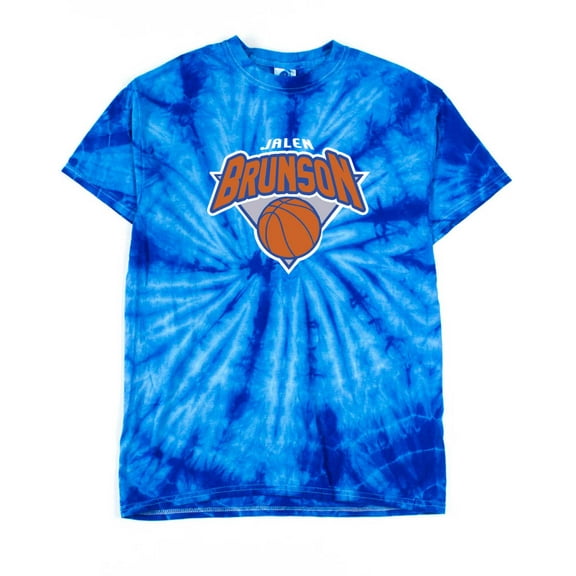 TIE-DYE Knicks Jalen Brunson Logo T-shirt