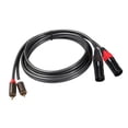 thumbnail image 2 of 1 de 2 conectores a 2 XLR de 1,5 shamjiam Cable macho RCA a 2 XLR, 2 of 9