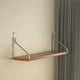 thumbnail image 5 of Estante De Pared Sin Taladrar, Montaje Sin Dañar La Superficie, Incluye Tiras Adhesivas, Diseño Moderno De Madera, Soporta Hasta 13,6 Kg, Ideal Para Mesita De Noche, Sala De Estar, Oficina O Estudio., 5 of 8