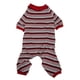 thumbnail image 1 of Pijamas para perros, suave, elástico, lavable a máquina, jersey de cachorro a rayas de 4 patas, ropa de dormir para el hogar de primavera M, 1 of 13